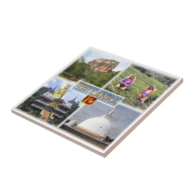 zLK003 SIGIRIJA, GOLDEN TEMPLE, Sri Lanka, Tile (Side)