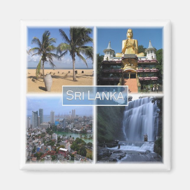 zLK004 SRI LANKA mosaic, Asia, Fridge Magnet (Front)