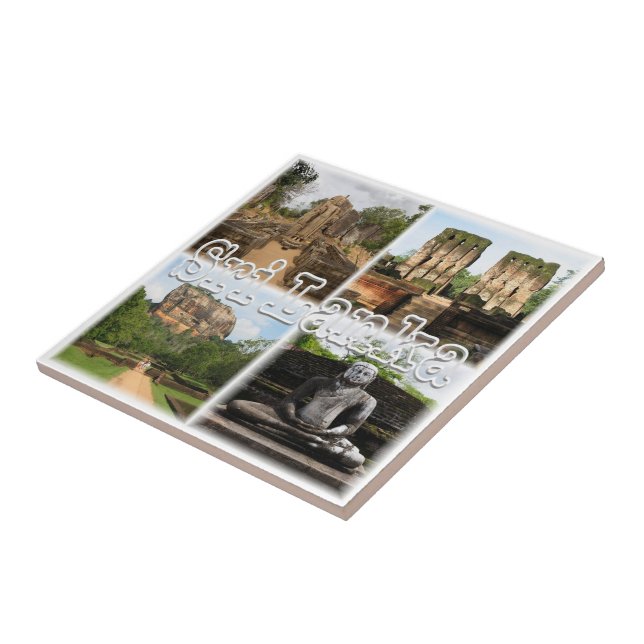 zLK006 SRI LANKA collage, Asia, Tile (Side)