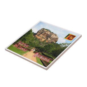 zLK007  SIGIRIYA ROCK FORTRESS, Sri Lanka, Tile