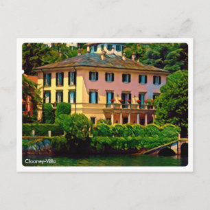 zLMD116 CLOONEY-VILLA Laglio Lake Como, Postcard