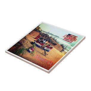 zLR003 MONROVIA, Beach, Liberia, Africa, Tile