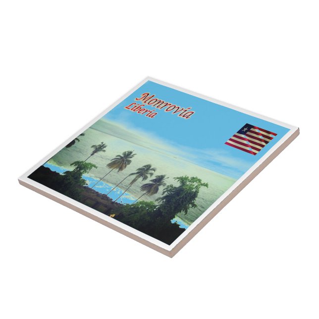 zLR005 MONROVIA, Liberia, Africa, Tile (Side)
