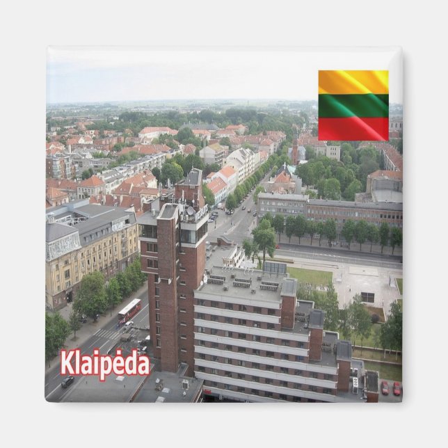 zLT013 KLAIPEDA,  Lithuania, Fridge Magnet (Front)