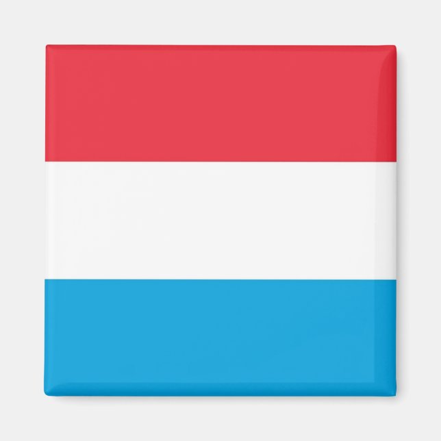 zLU001 Luxembourg FLAG, Fridge Magnet (Front)