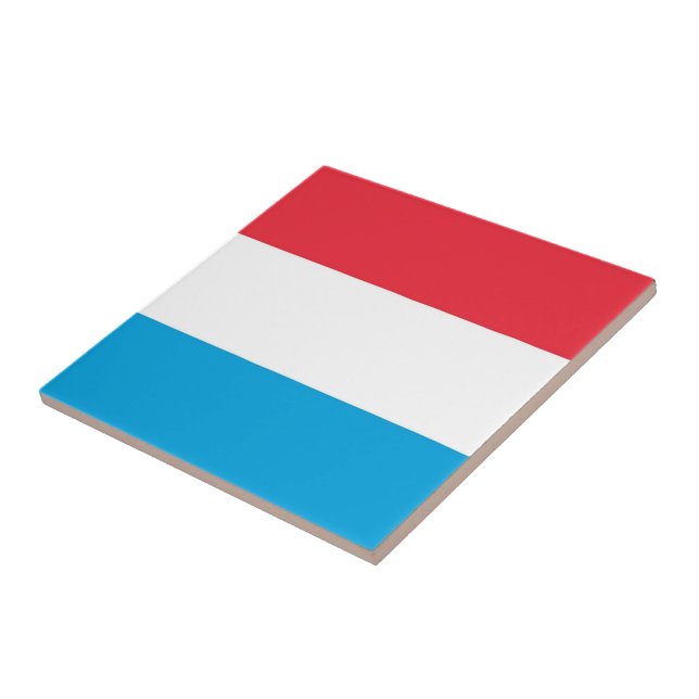 zLU001 Luxembourg FLAG, Tile (Side)