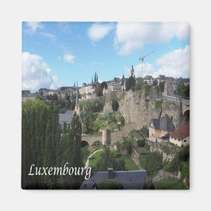 zLU005 LUXEMBOURG, Fridge Magnet