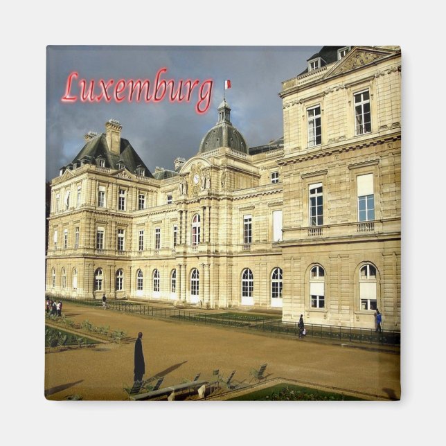 zLU006 PALACE, Luxembourg, Fridge Magnet (Front)