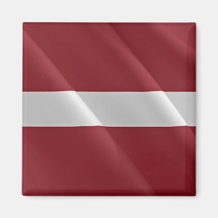 zLV002 LATVIA waving FLAG - Fridge Magnet