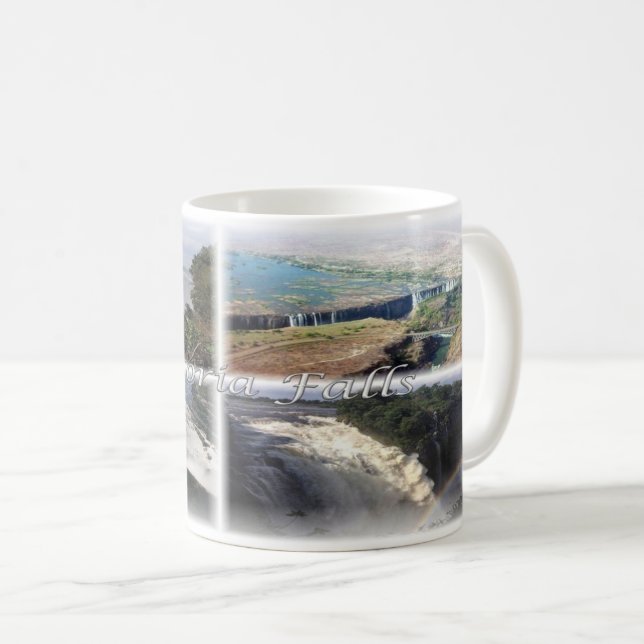 ZM Zambia - Zimbabwe - Victoria Falls - Coffee Mug (Front Right)