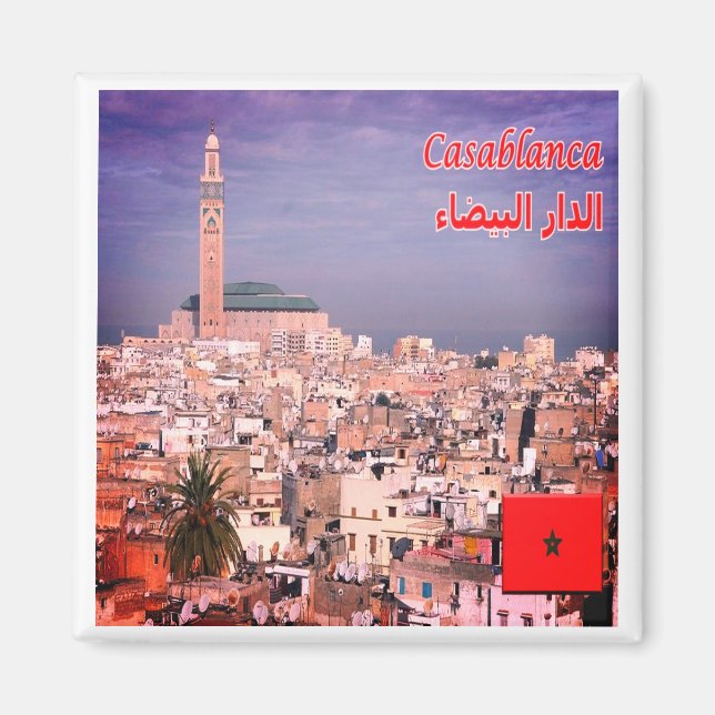 zMA005 CASABLANCA, Morocco, Africa, Magnet (Front)