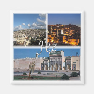 zMA016 FEZ, Mosaic, Morocco, Africa, Fridge Magnet