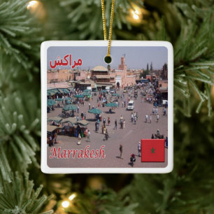 zMA025 MARRAKESH, Morocco, Africa,  Ceramic Ornament