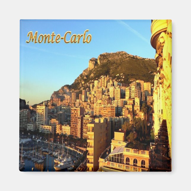 zMC015 MONTE CARLO, Monaco, Fridge Magnet (Front)