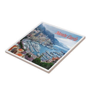 zMC018 MONTE CARLO Panorama, Monaco, Tile