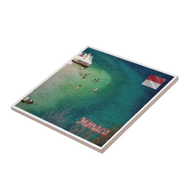 zMC030 MONACO the sea, Europe, Tile (Side)