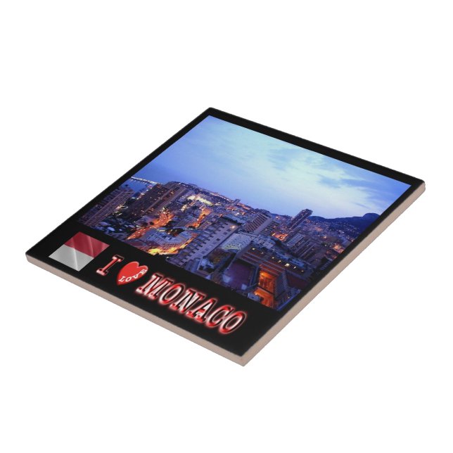 zMC031 MONACO "I Love", Tile (Side)