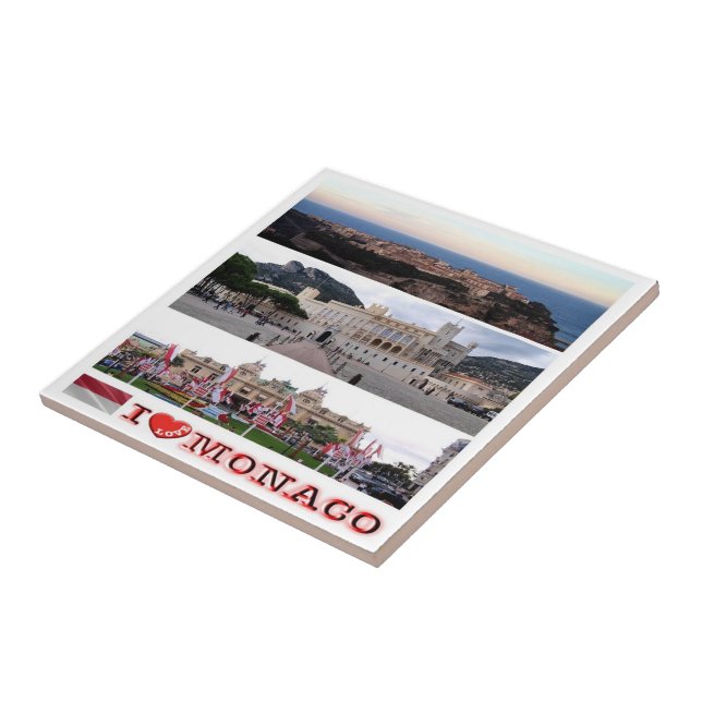zMC034 MONACO collage "I Love", Tile (Side)