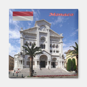 ZMC038 MONACO, Cathedral Notre-Dame-Immacu Magnet