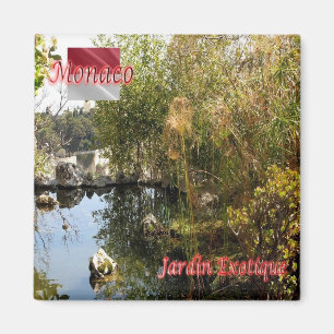 zMC045 EXOTIC GARDEN, Monaco, Fridge Magnet