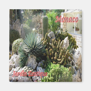 zMC046 EXOTIC GARDEN, Monaco, Fridge Magnet