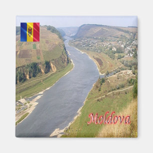 zMD006 DNIESTER VALLEY panorama, Moldova, Fridge Magnet