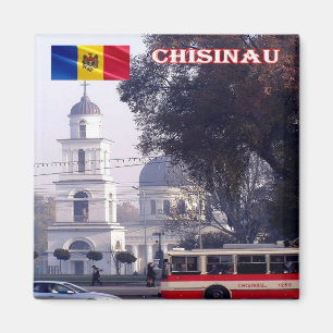 zMD010 CHISINAU Town Center, Moldova, Fridge Magnet