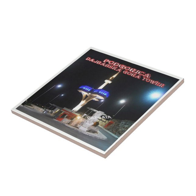 zME009 PODGORICA Dajbabska Gora Tower, Tile (Side)