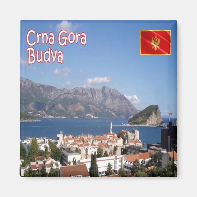 zME020 BUDVA, Montenegro, Fridge Magnet (Front)