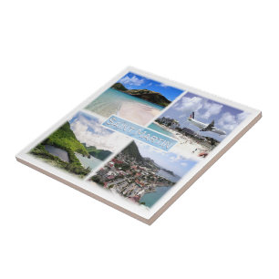zMF003 SAINT MARTIN, Mosaic, America, Tile