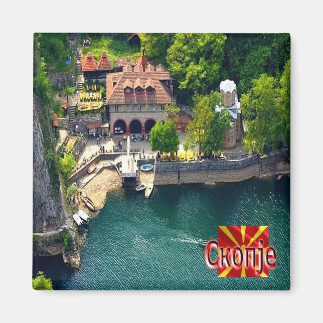 zMK004 SKOPJE MATKA, North Macedonia, Fridge Magnet (Front)