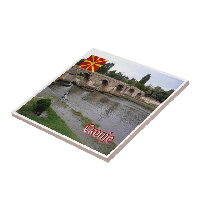 zMK005 SKOPJE, North Macedonia, Tile (Side)