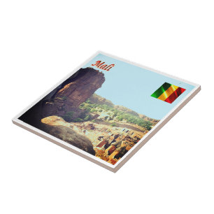 zML005 MALI, Begnimatou, Africa, Tile