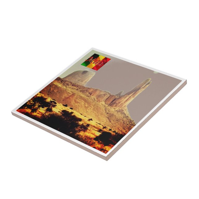 zML008 MALI, The Hand of Fatima, Africa, Tile (Side)