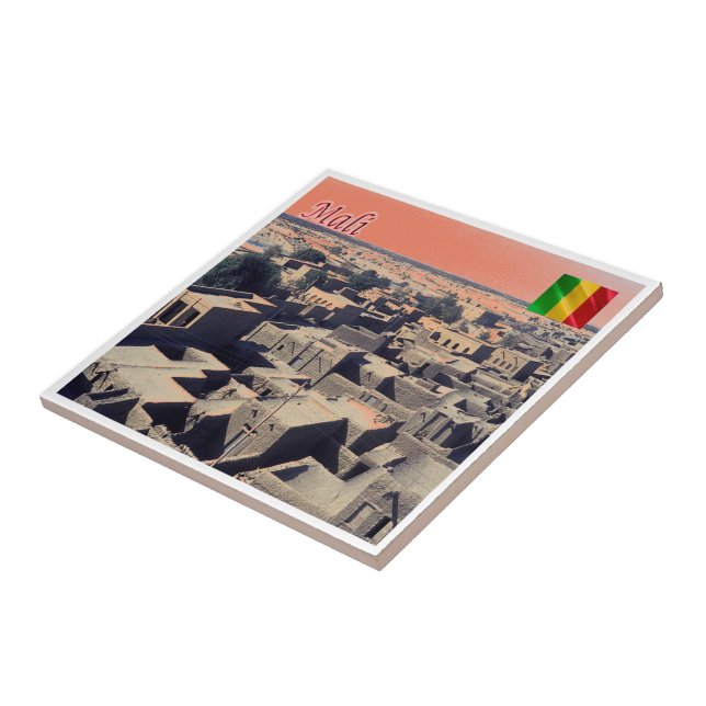 zML011 MALI, Timbuctu, Africa, Tile (Side)