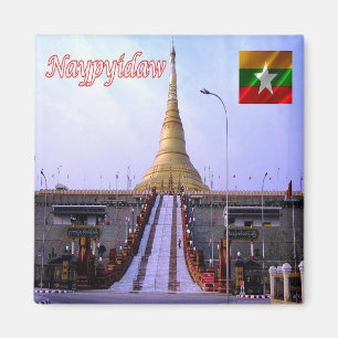 zMM004 NAYPYIDAW, Myanmar Burma, Asia, Fridge Magnet