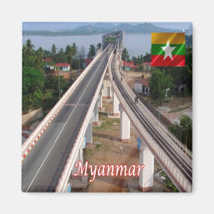 zMM006 MAWLAMYAING, Myanmar Burma, Asia, Fridge Magnet