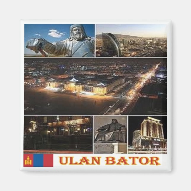 zMN004 ULAN BATOR, Mongolia, Asia, Fridge Magnet (Front)