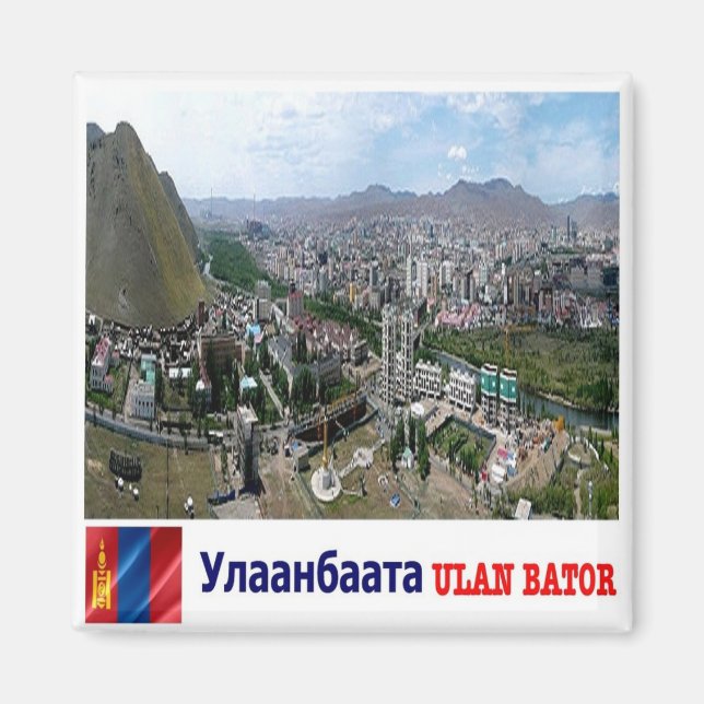 zMN005 ULAN BATOR panorama, Mongolia, Asia, Fridge Magnet (Front)