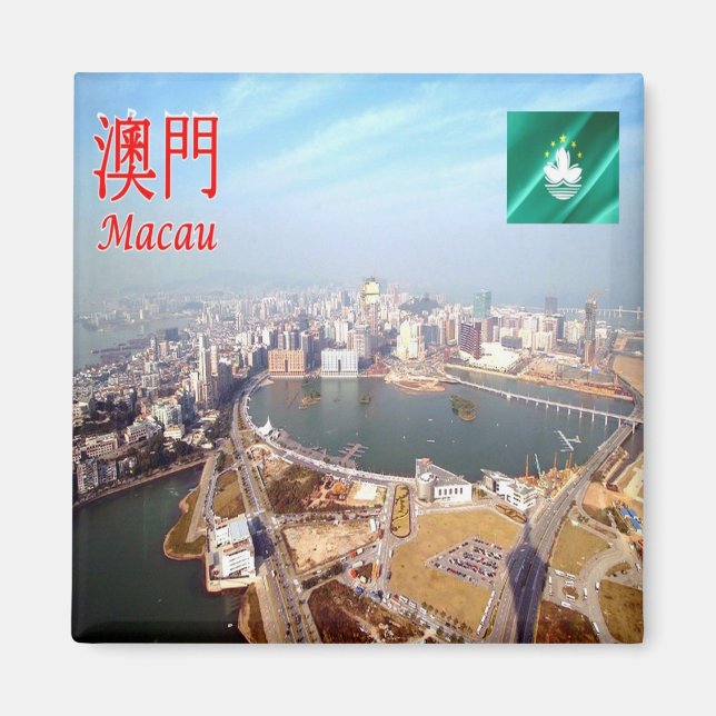 zMO006 NAM VAN LAKE, Macau or Macao, Asia, Fridge Magnet (Front)