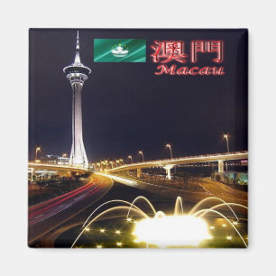 zMO007 TOWER MACAU or MACAO, Asia, Fridge Magnet