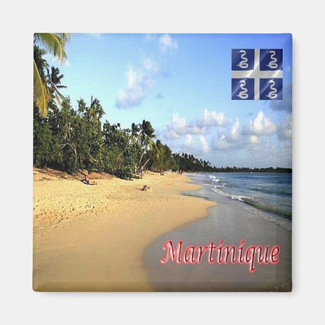 zMQ010 MARTINIQUE, Les Salines Beach, Fridge Magnet (Front)