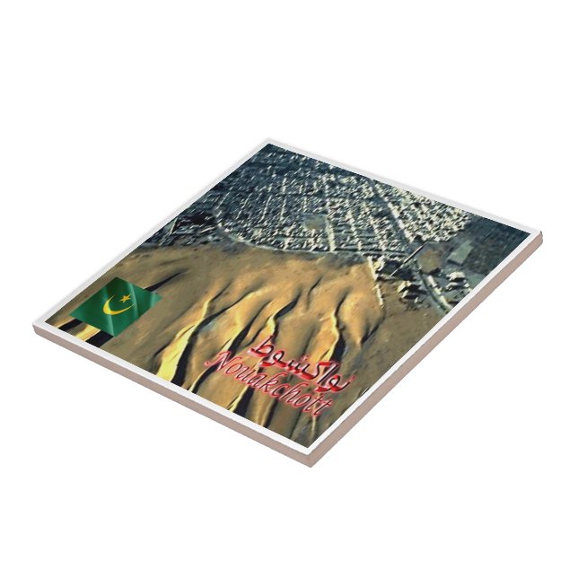 zMR006 NOUAKCHOTT, Sand Dunes, Mauritania, Tile (Side)