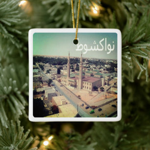 zMR009 NOUAKCHOTT, Mauritania, Africa, Ceramic Ornament