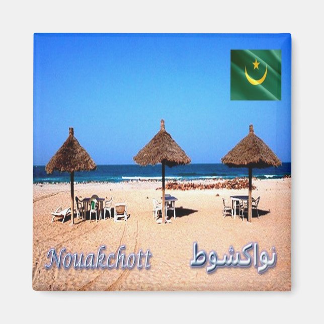 zMR015 NOUAKCHOTT Beach, Mauritania, Africa,Fridge Magnet (Front)