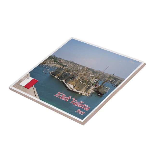 zMT013 IL BELT VALLETTA port, Malta, Tile (Side)