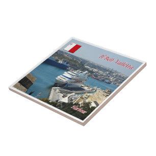 zMT014 IL BELT Harbour VALLETTA, Malta, Tile