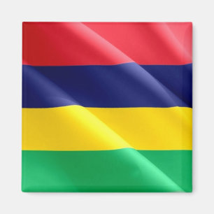 zMU002 MAURITIUS, Waving Flag, Africa, Fridge Magnet