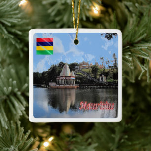 zMU017 MAURITIUS, Sacred Lake, Africa, Ceramic Ornament