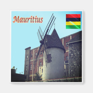 zMU019 MAURITIUS, Windmill, Africa, Fridge Magnet